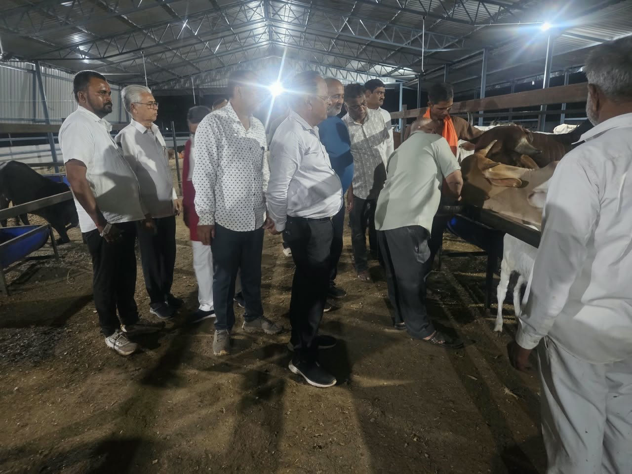 Evening visit by well-wishers
